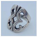 VTG Mexican Silver Filigree Ring