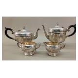 Viking Plate E.P. Copper 4-Piece Tea Service
