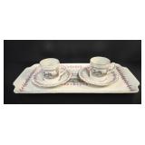 Karlsbad Bavaria Porcelain Espresso Set for Two