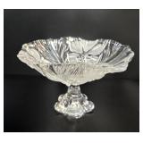 Walther Glas 'Carmen' Frosted Floral Pedestal Bowl