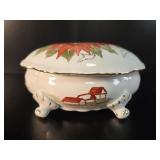 Artisan Hand-Painted Porcelain Box