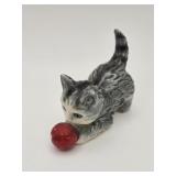 Goebel W. Germany Porcelain Kitten with Red Ball