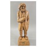 Abbott 'Made in Canada' Hand-Carved Wood Figurine