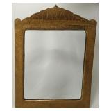 Vintage Indo-Persian Repoussï¿½ Brass Mirror