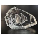 Mats Jonasson Swedish Lead Crystal Angelfish