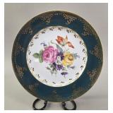 Gloria Fine Porcelain Floral Cabinet Plate