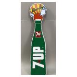 Barker-74 Canadian 7-Up & Lincoln Tin Sign