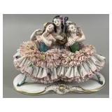 Volkstedt Porcelain 'Dresden Lace' Trio