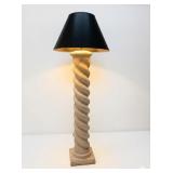 Hollywood Regency Plaster Solomonic Floor Lamp
