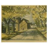 John Rogers: Autumn Shadows, color lithograph