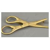 Cadoro Scissors Motif Brooch