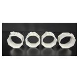 Set of 4 Abbott Bone China Napkin Rings