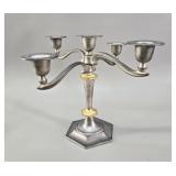 Five-Light Hexagonal Candelabra vtg