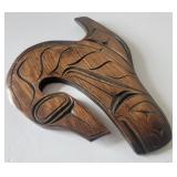 Sculpture cedar carved Haida Northwest Coast