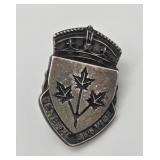 Sterling WWII Canada General Service Lapel Pin