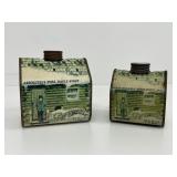 New England Container Co. Log Cabin Syrup Tins