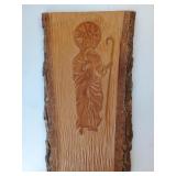 Good Shepherd Relief Carving by Adrien Guay