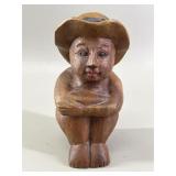 Hand-Carved Wood Igorot Style Crouching