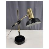 MCM Brass & Black Counterbalance Desk Lamp