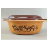 Pyrex Autumn Harvest 1.5 Quart Oval Casserole+Lid