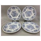 4-Piece Kensington Ironstone Balmoral 1801 Plates