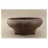 Yixing Zisha-Tripod Censer-Form Bonsai Planter