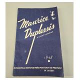 Maurice Duplessis 1948 Promotional Booklet