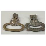 Pair of Victorian-Style Cast Brass Lion Head Pulls