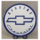 Chevrolet Embossed Tin Garage Sign