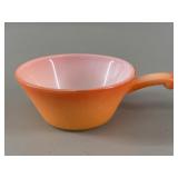 Fire-King Peach Lustre Chili Bowl with Handle