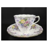 Colclough Floral Teacup and Saucer