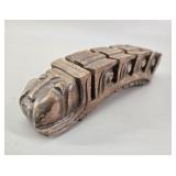 Honduras Cearved Wood Mayan-Style Figural Card