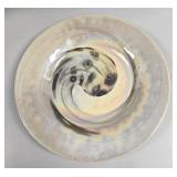 Italian Art Glass Iridescent Swirl Centerpiece