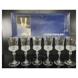 Cristal d'Arques Valenï¿½ay Stemware Glasses vtg