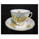 Colclough Daffodil Bone China Teacup & Saucer