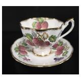 Queen Anne 'Fruit Series' Strawberry Teacup &