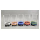 5 Pierre Cardin Mid-Century Modern Striped H