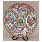 Yuet Tung Famille Rose Medallion Porcelain Plate