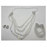 Signed Coro Cut Crystal Purrure