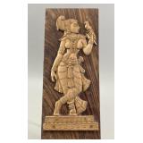 Sandalwood Shuka Bhashini Relief on Rosewood