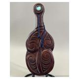 Maori Carved Wood Wahaika Club