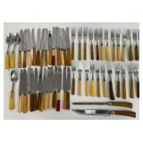 Mixed Bakelite & Catalin Flatware Collection