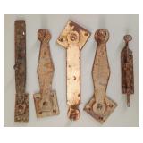 Antique Hand-Forged Wrought Iron Latch Set