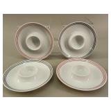 Danish Sodahl Monaco Porcelain Egg Cups-Bareuther