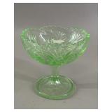 Davidson Glass Pearline Uranium Compote