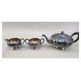 Marlboro E.P. Copper 3-Piece Tea Service