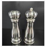 Trudeau Brushed Stainless Steel Salt and Pepper