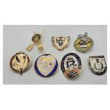 7 Vintage Canadian Curling Pins