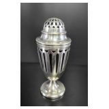 Silver Plated Sugar Shaker with Cobalt Glass Liner