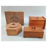 Vintage Wooden Tobacciana & Artisan Boxes